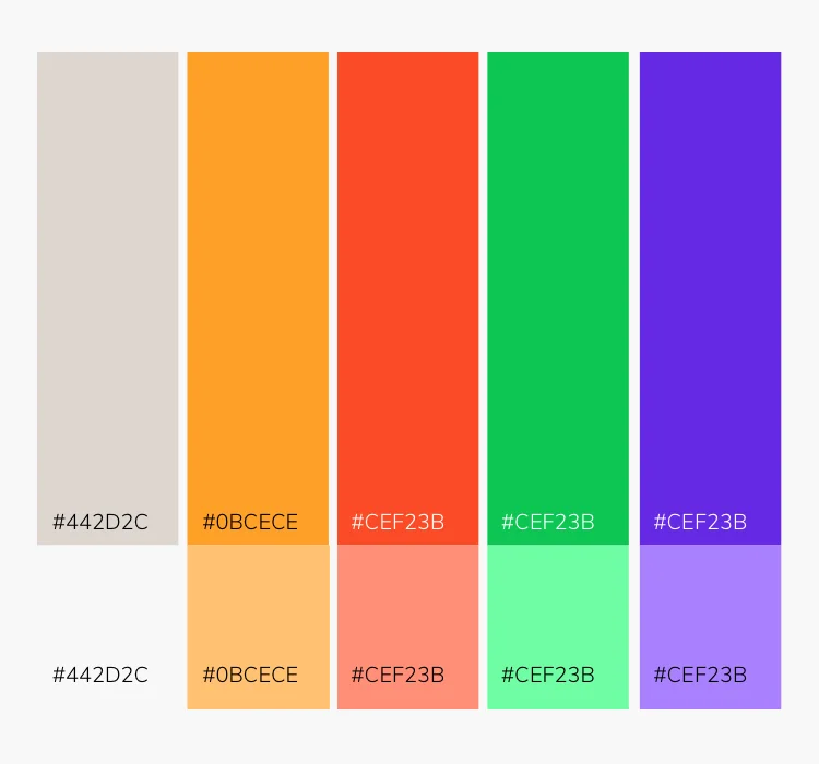 The color palette