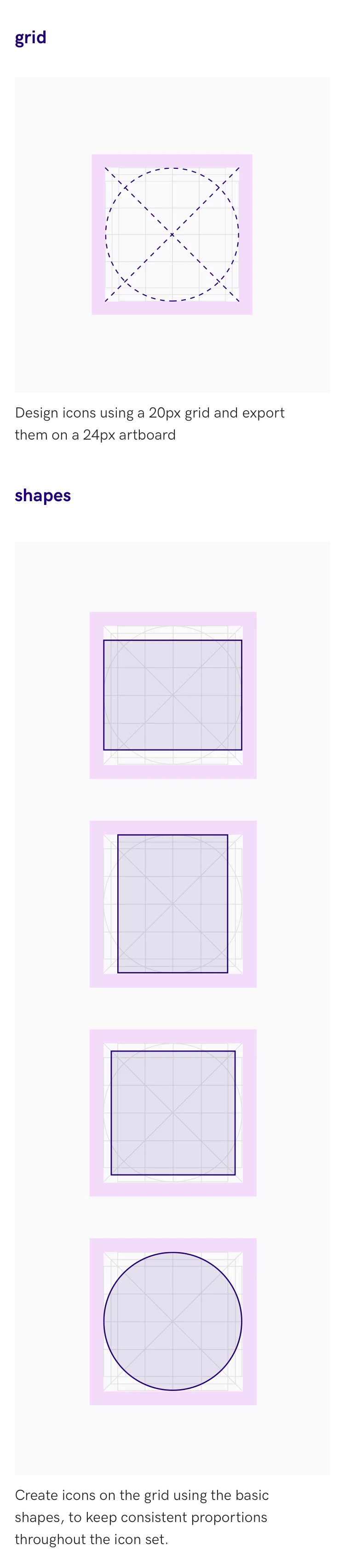 The icon grid