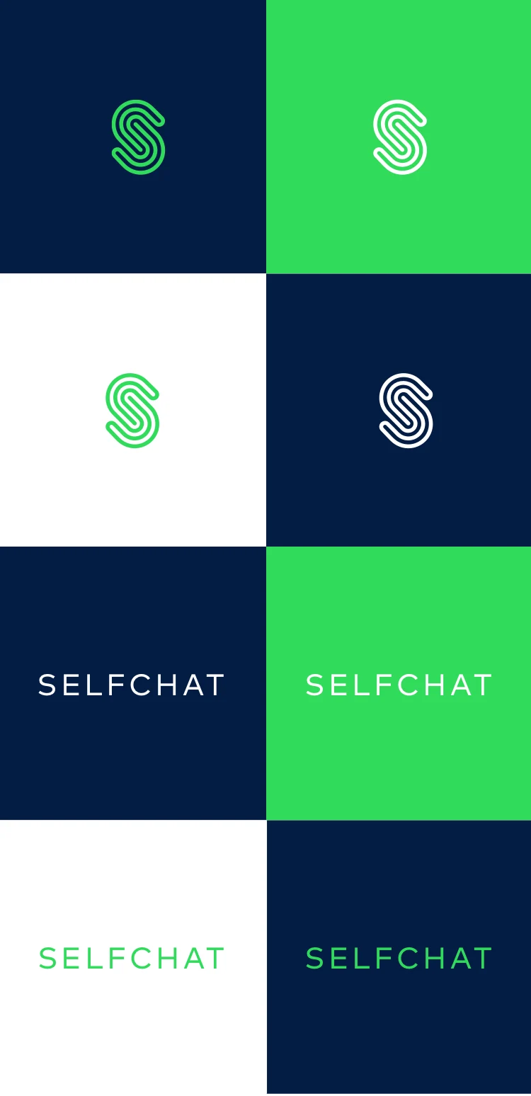 The Selfchat logo system